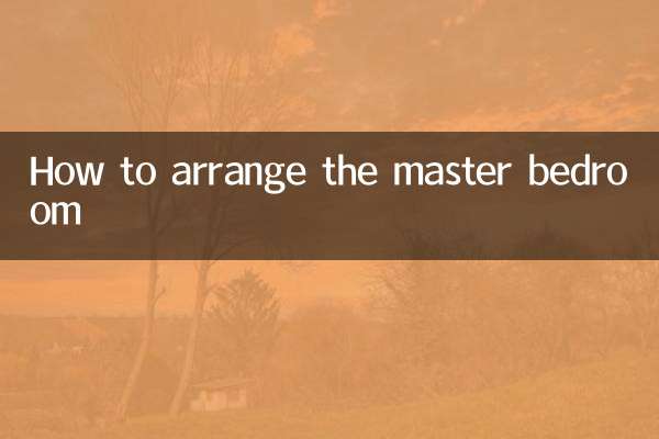 Come organizzare la camera da letto principale