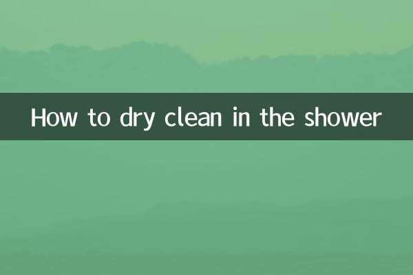 샤워실에서 드라이클리닝 하는 방법