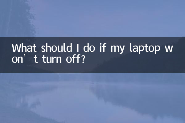 Que dois-je faire si mon ordinateur portable ne s’éteint pas ?