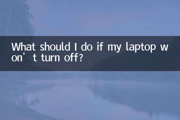 Que dois-je faire si mon ordinateur portable ne s’éteint pas ?