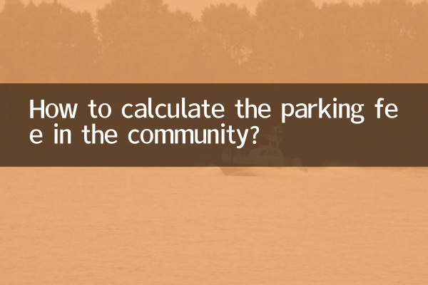 Como calcular a taxa de estacionamento na comunidade?
