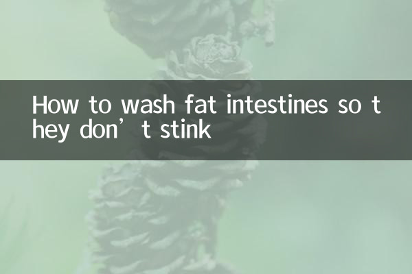 Cómo lavar los intestinos grasos para que no apesten