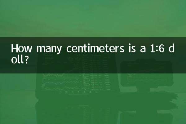 How many centimeters is a 1:6 doll?