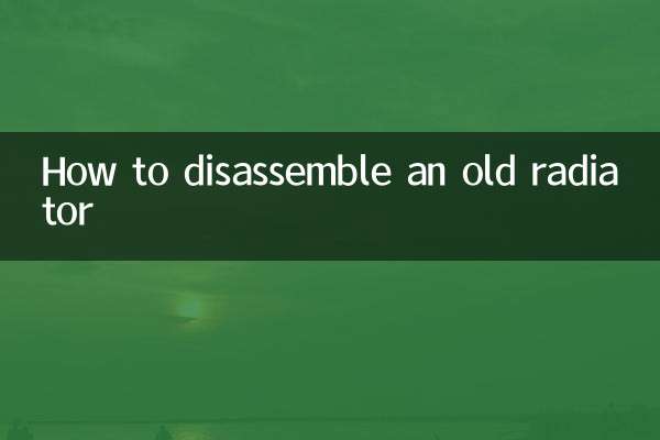 Como desmontar um radiador antigo