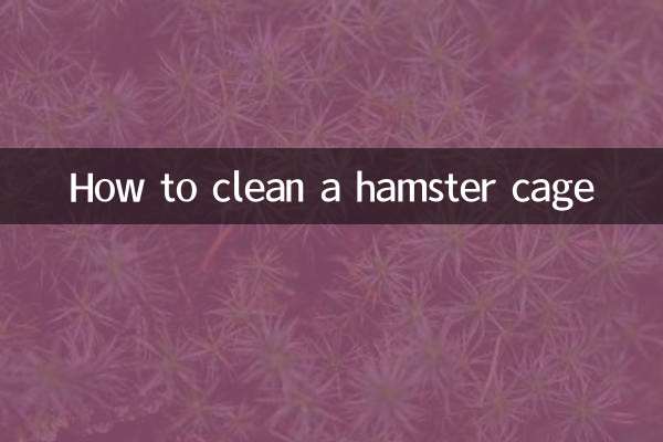 Come pulire una gabbia per criceti