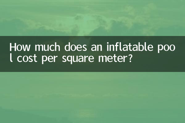 Сколько стоит надувной бассейн за квадратный метр?