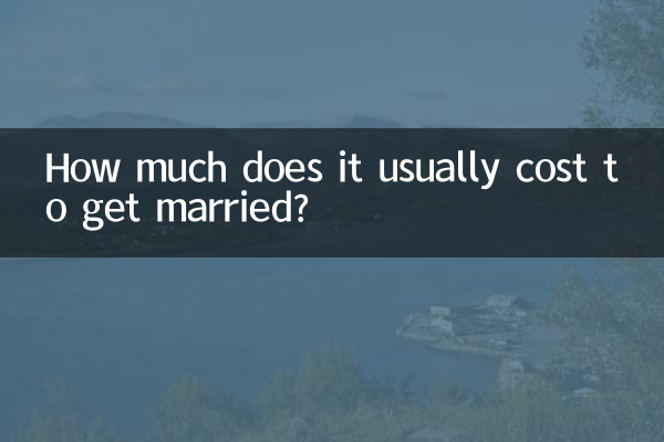 How much does it usually cost to get married?