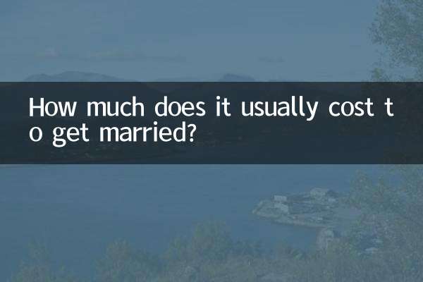How much does it usually cost to get married?
