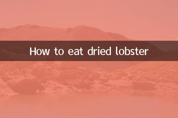 Wie man getrockneten Hummer isst
