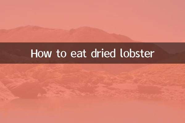 Como comer lagosta seca