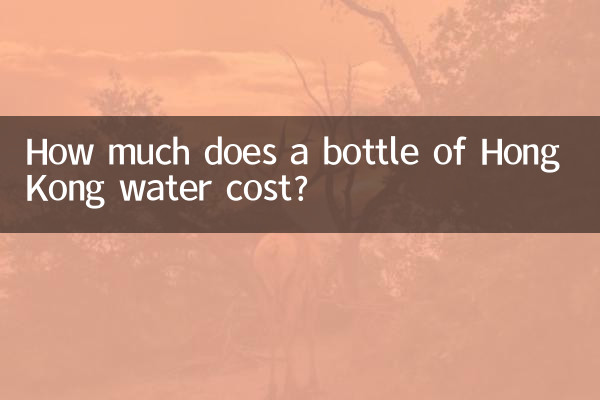 Quanto costa una bottiglia d'acqua di Hong Kong?