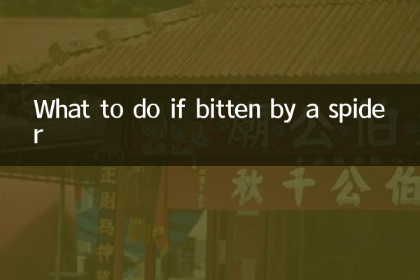 蜘蛛に噛まれた場合の対処法