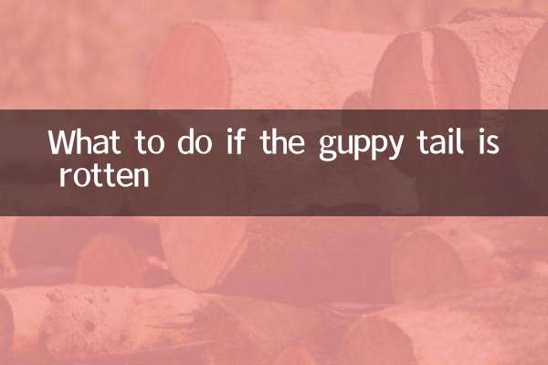 अगर गप्पी की पूँछ सड़ी हुई हो तो क्या करें?