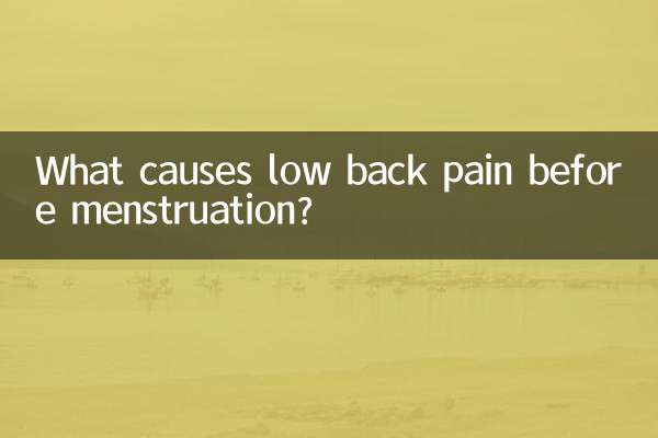 Что вызывает боль в пояснице перед менструацией?