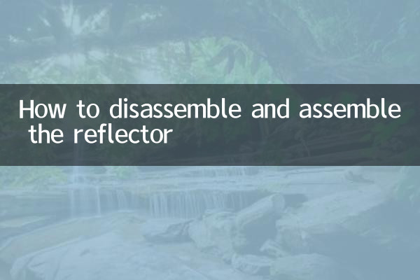 So zerlegen und montieren Sie den Reflektor