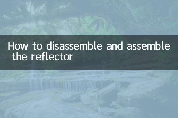 So zerlegen und montieren Sie den Reflektor