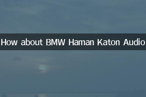 در مورد BMW Haman Katon Audio چطور
