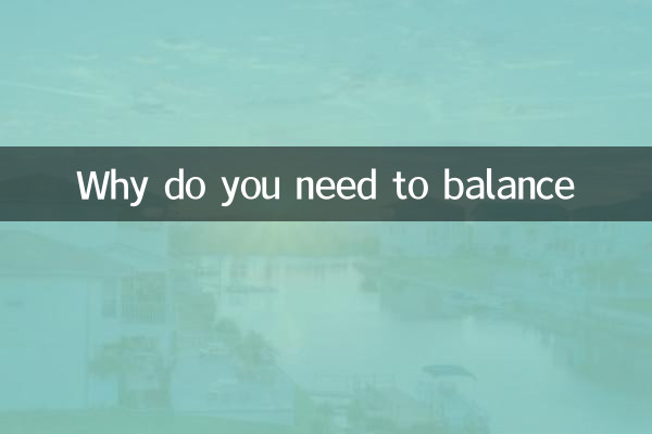 Why do you need to balance