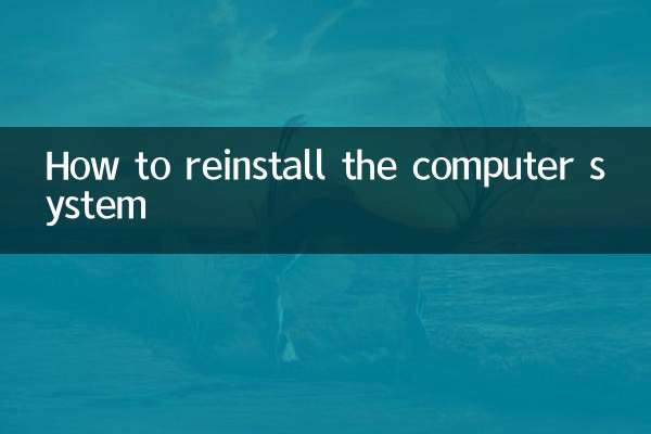 Cómo reinstalar el sistema informático