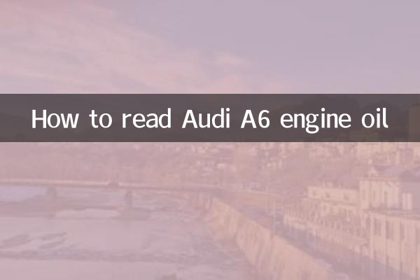 So lesen Sie das Motoröl des Audi A6