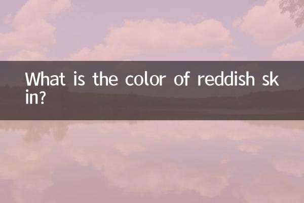 Qual è il colore della pelle rossastra?