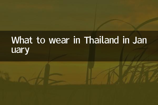 Was man im Januar in Thailand anziehen sollte
