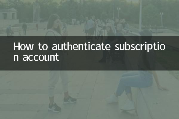 How to authenticate subscription account