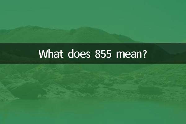 Что означает 855?