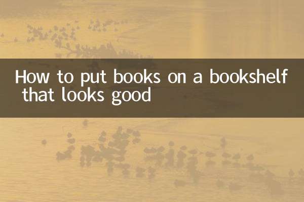 How to put books on a bookshelf that looks good