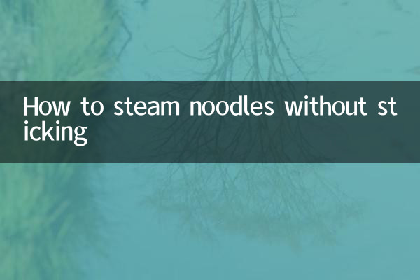 So dämpfen Sie Nudeln, ohne dass sie kleben
