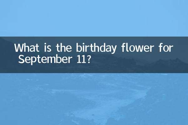 Was ist die Geburtstagsblume für den 11. September?