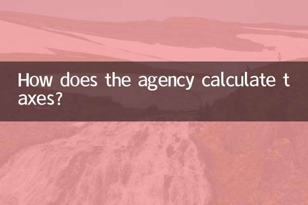 How does the agency calculate taxes?