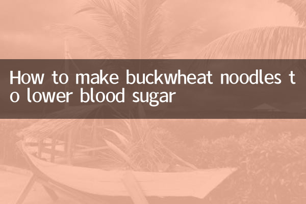 Como fazer macarrão de trigo sarraceno para reduzir o açúcar no sangue