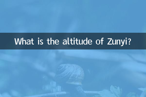 Wie hoch liegt Zunyi?