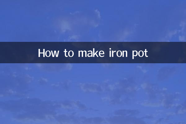 Como hacer una olla de hierro