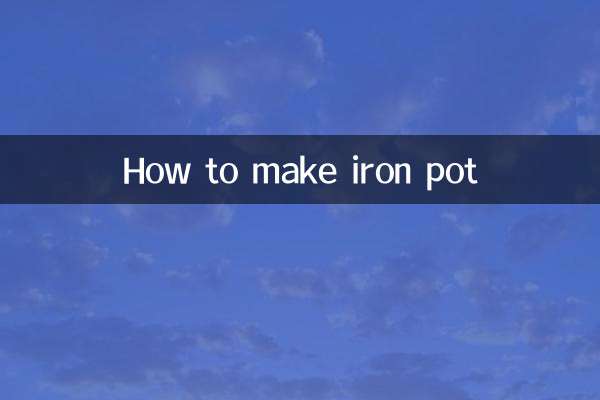 Como hacer una olla de hierro