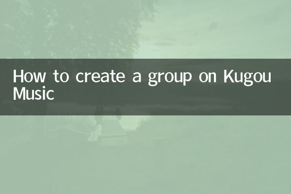Cómo crear un grupo en Kugou Music