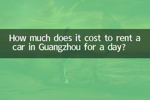 Quanto costa noleggiare un'auto a Guangzhou per un giorno?