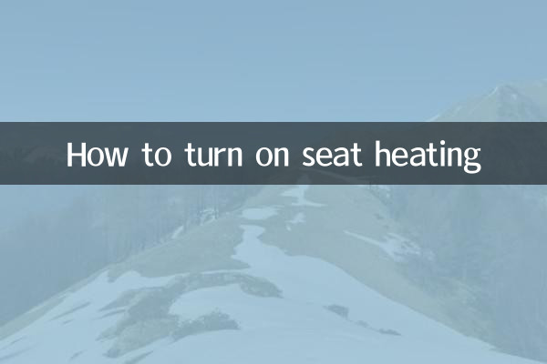 Como ligar o aquecimento dos bancos