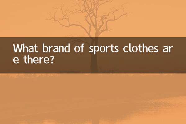 What brand of sports clothes are there?