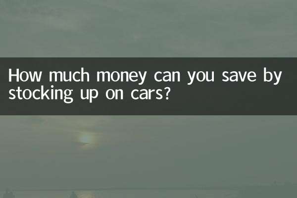 Wie viel Geld können Sie durch die Bevorratung von Autos sparen?