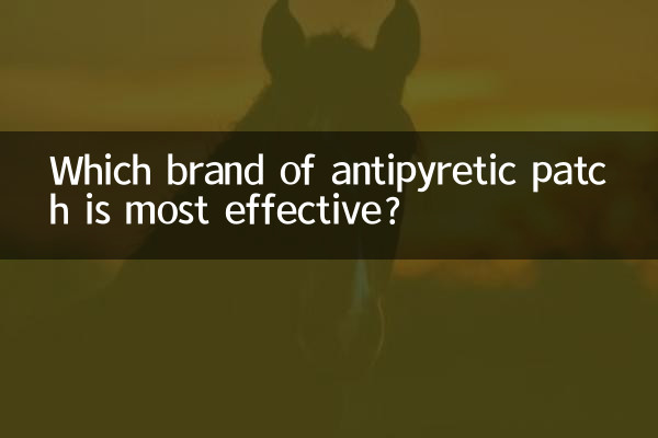 Quelle marque de patch antipyrétique est la plus efficace ?