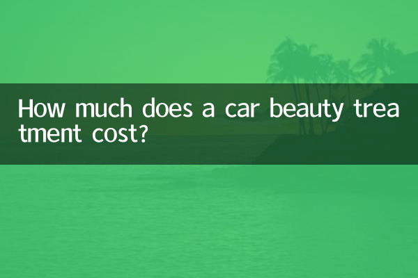 Quanto costa un trattamento estetico in auto?