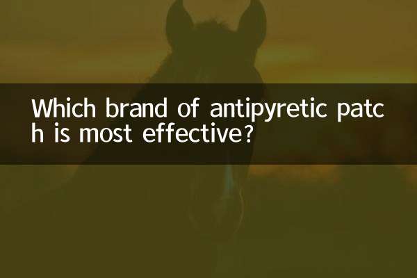 Quelle marque de patch antipyrétique est la plus efficace ?