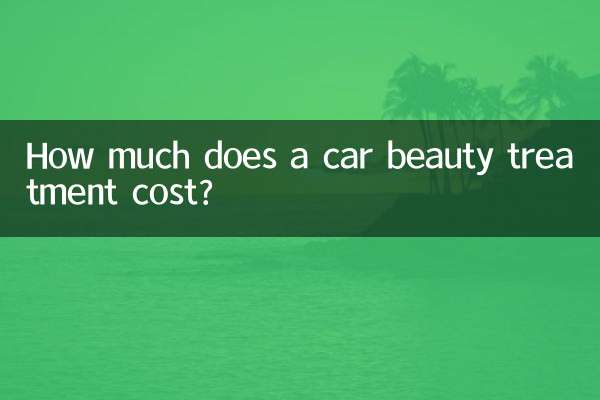 Quanto costa un trattamento estetico in auto?