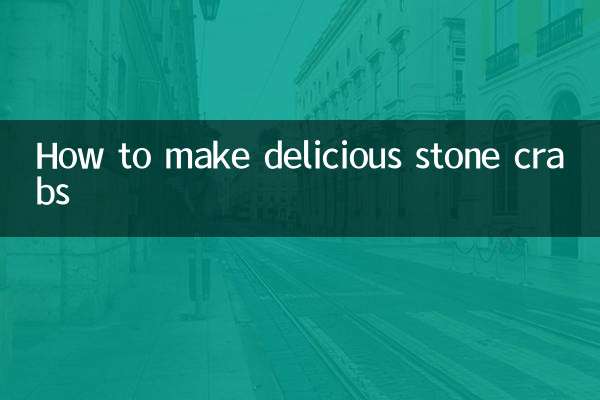 How to make delicious stone crabs