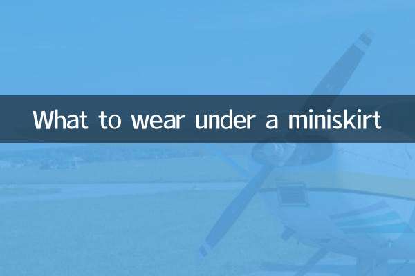 What to wear under a miniskirt