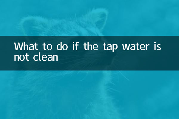 Was tun, wenn das Leitungswasser nicht sauber ist?