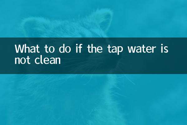 Was tun, wenn das Leitungswasser nicht sauber ist?