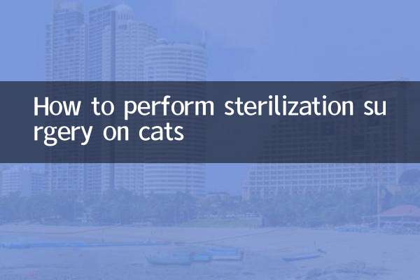 How to perform sterilization surgery on cats